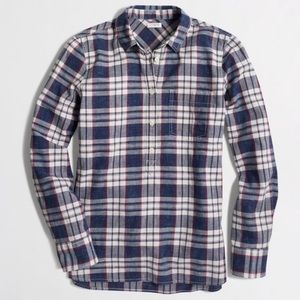 J Crew 1/2 button up